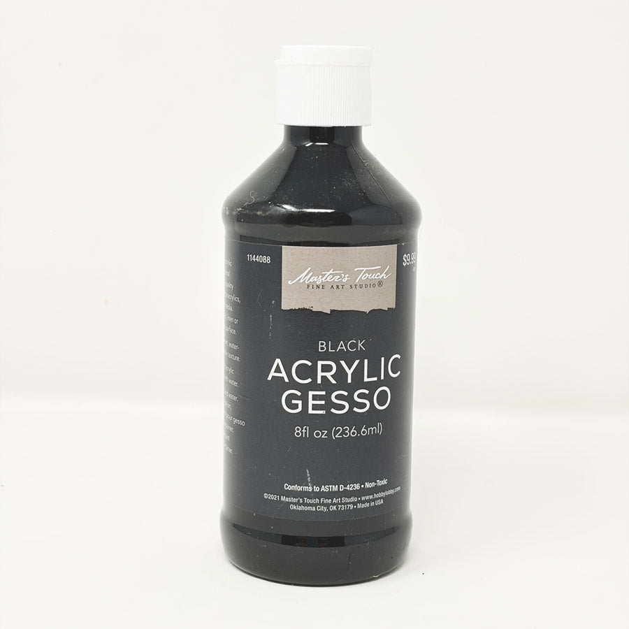 Master's Touch Black Acrylic Gesso - 8oz