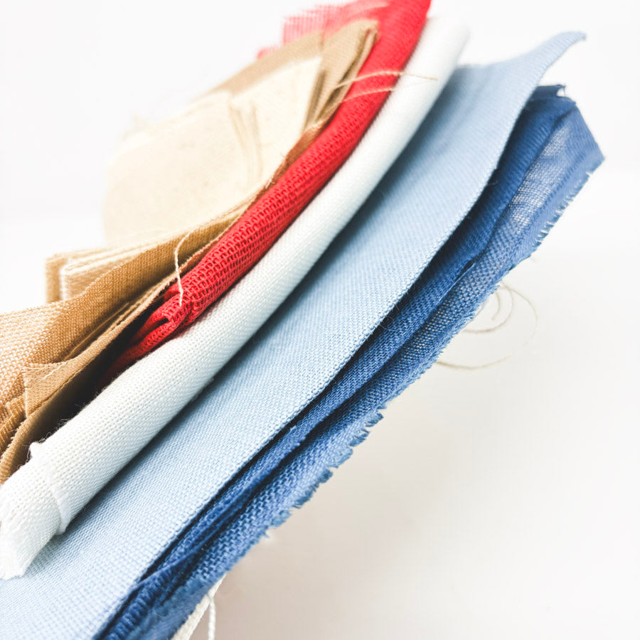 Big Bundle of Asst. Patriotic Colors Linen Cross Stitch Fabric
