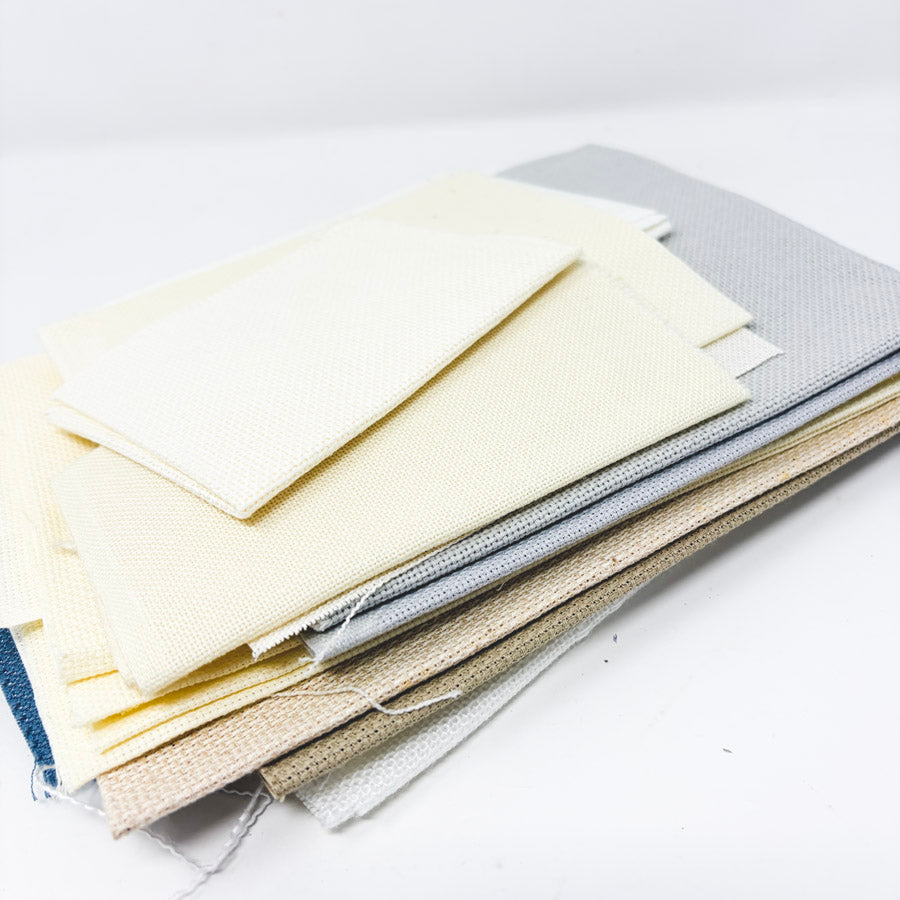 Big Bundle of Traditional Stiff Aida Fabric - Asst. Colors