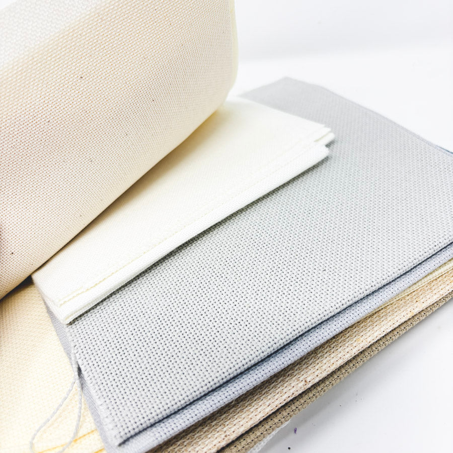 Big Bundle of Traditional Stiff Aida Fabric - Asst. Colors