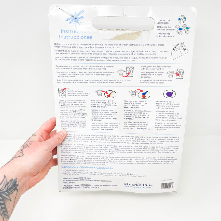 Dimensions "Hang on Kitty" Paint by Number Kit