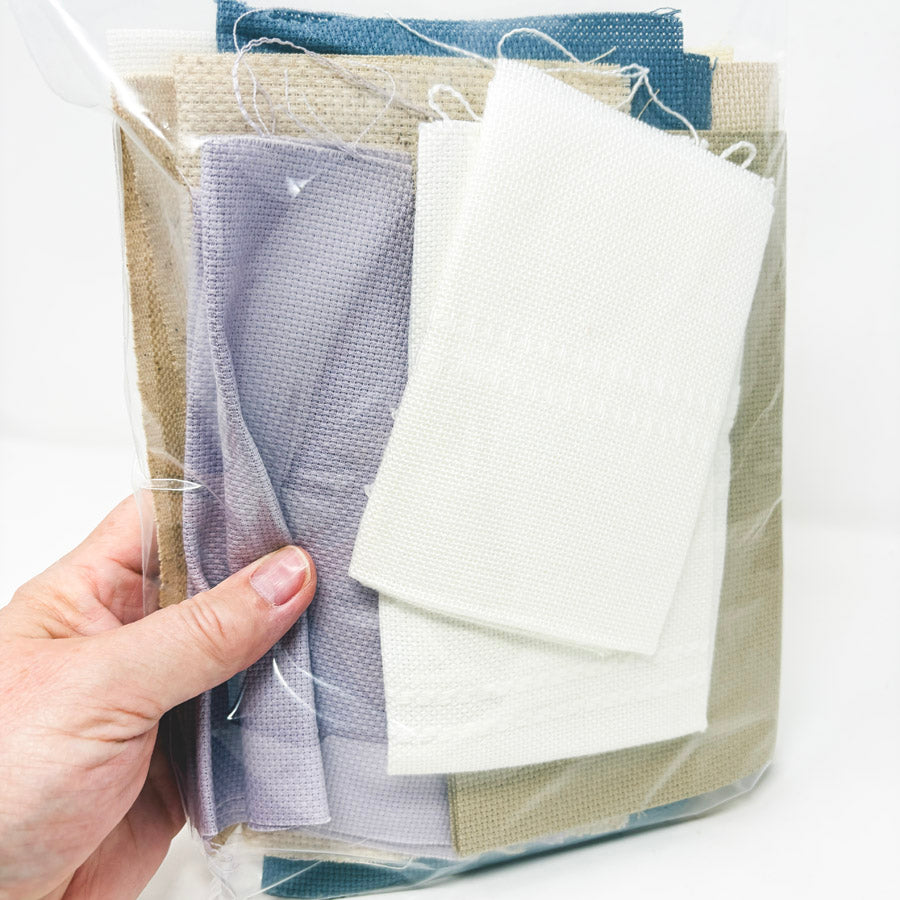Big Bundle of Traditional Stiff Aida Fabric - Asst. Colors