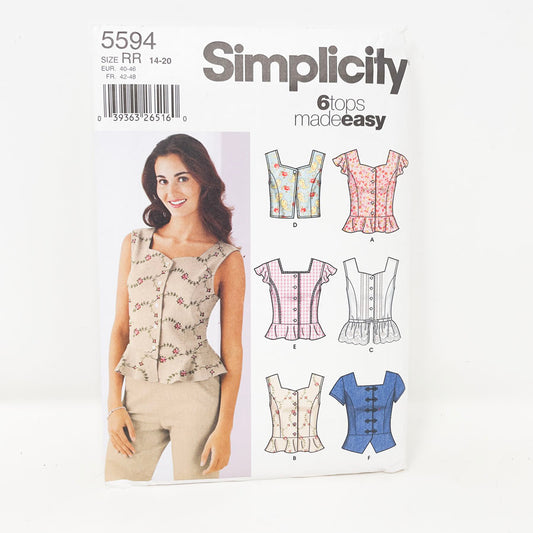 5594 Top Pattern (14-20)- Simplicity - 2003