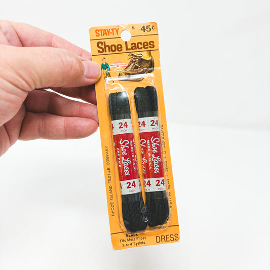 Stay-Ty Shoe Laces - Black 24in