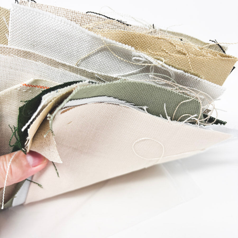 Big Bundle of Asst. Color Linen & Aida Cross Stitch Fabrics - Small Cuts