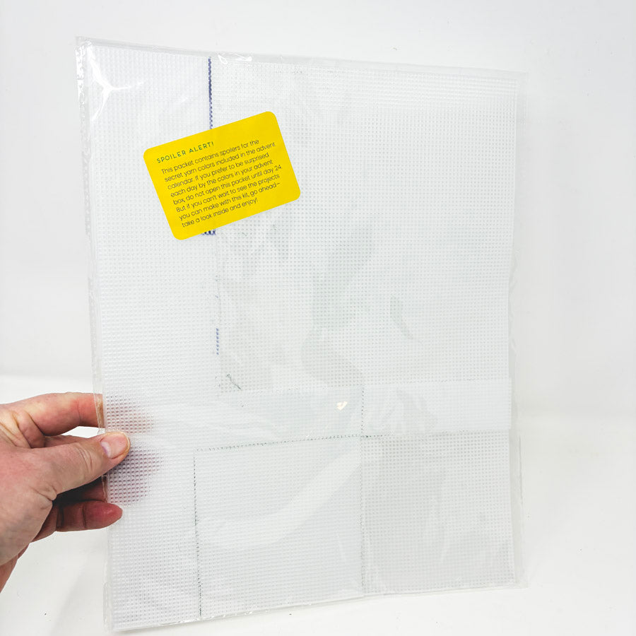 Plastic Needlework Grid Sheets - 1 full/1 partial