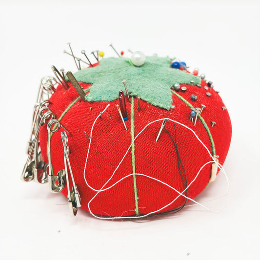 Sewing Tomato Pin Cushion and Accessories