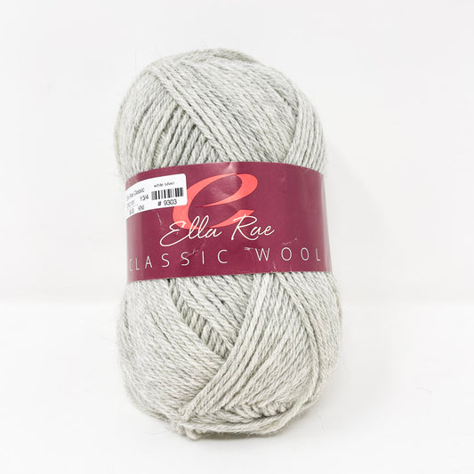 Ella Rae Classic Wool Yarn - Gray 191