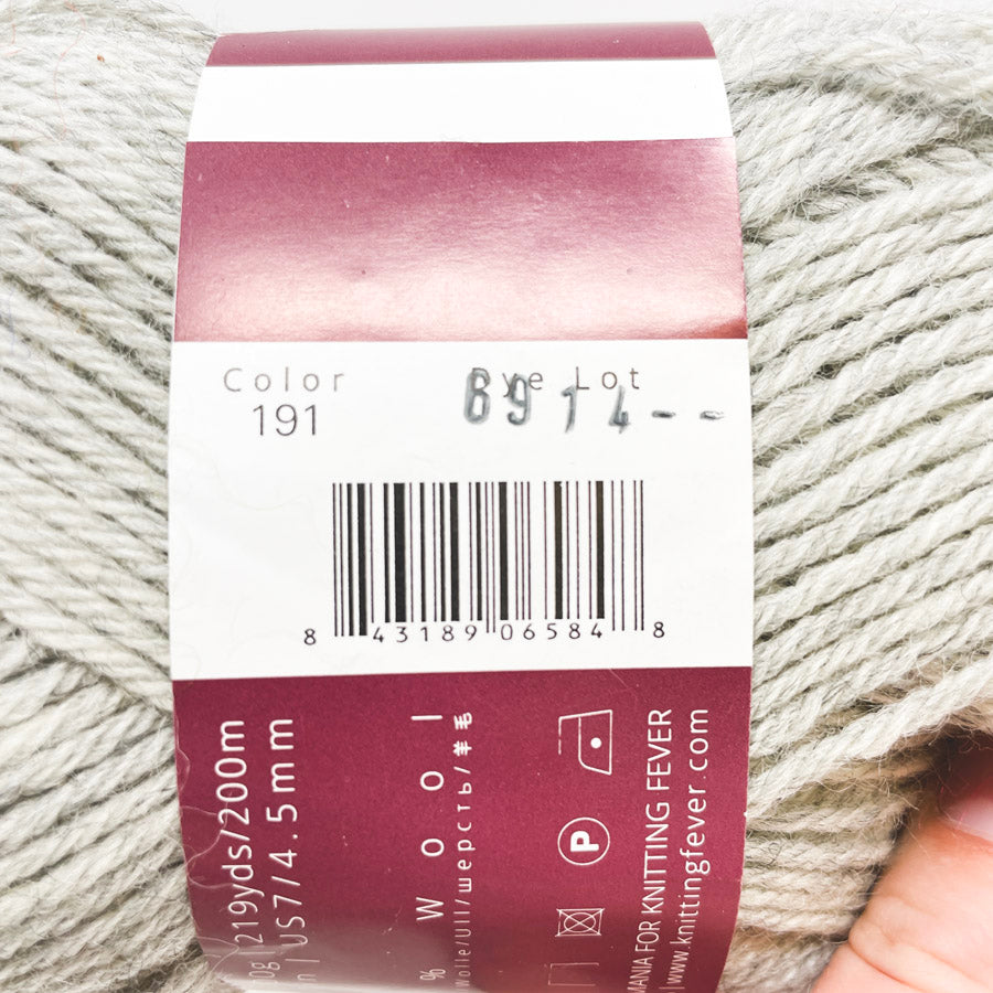 Ella Rae Classic Wool Yarn - Gray 191
