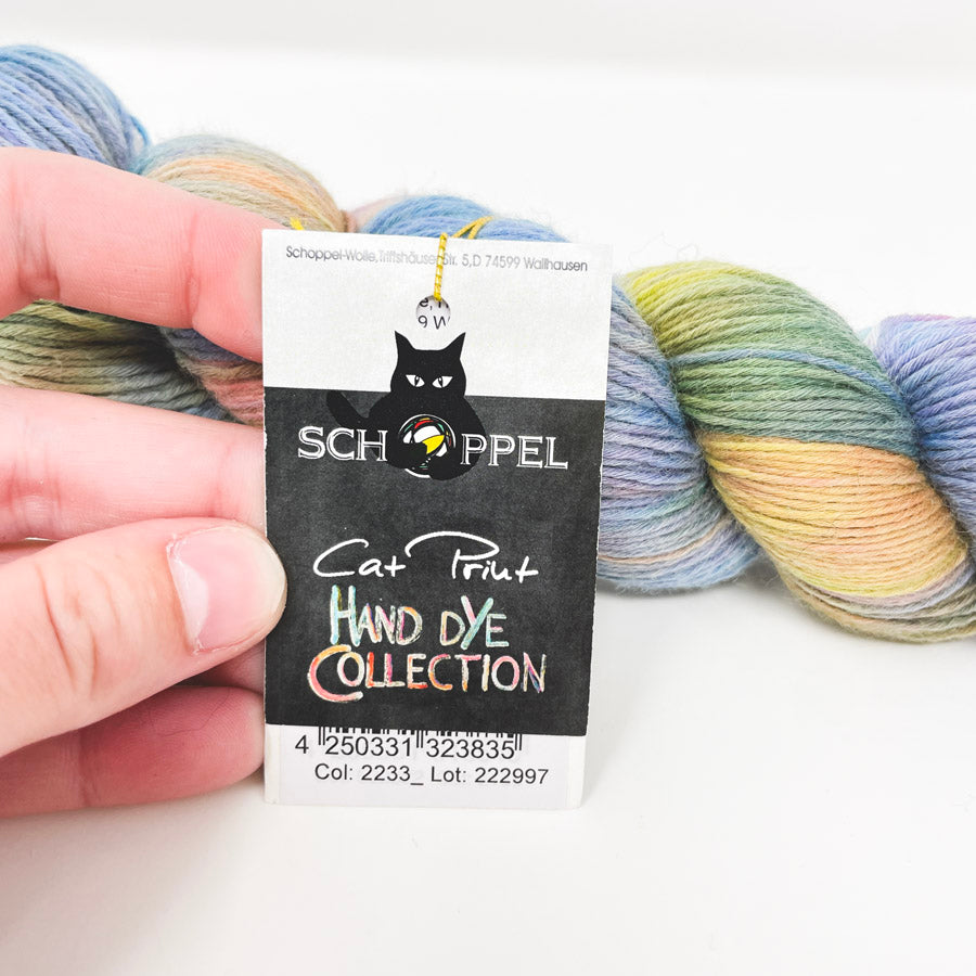 Schoppel Cat Print Hand Dye Collection Wool Yarn