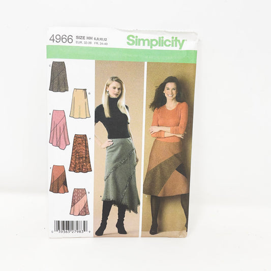 4966 Skirt Pattern (6-12) - Simplicity - 2004