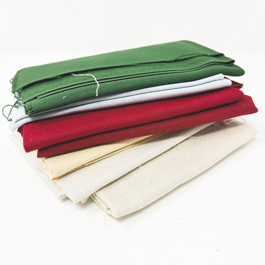 20 oz Bundle of Quality Traditional Aida Fabric - Larger Cuts