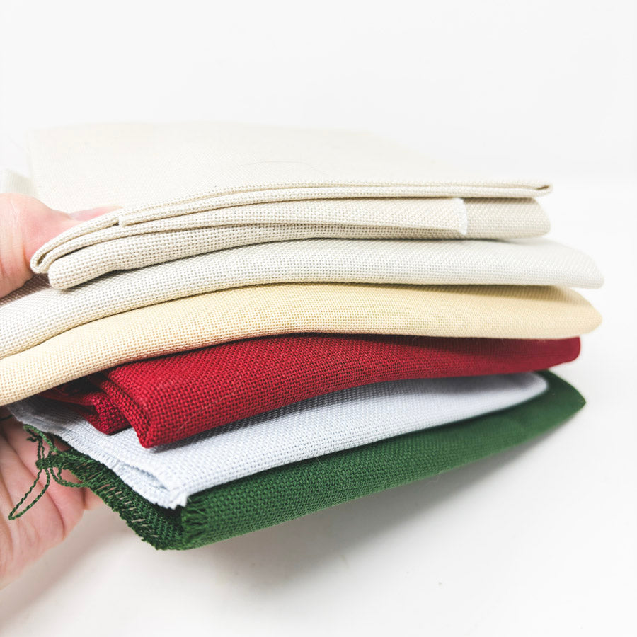 20 oz Bundle of Quality Traditional Aida Fabric - Larger Cuts