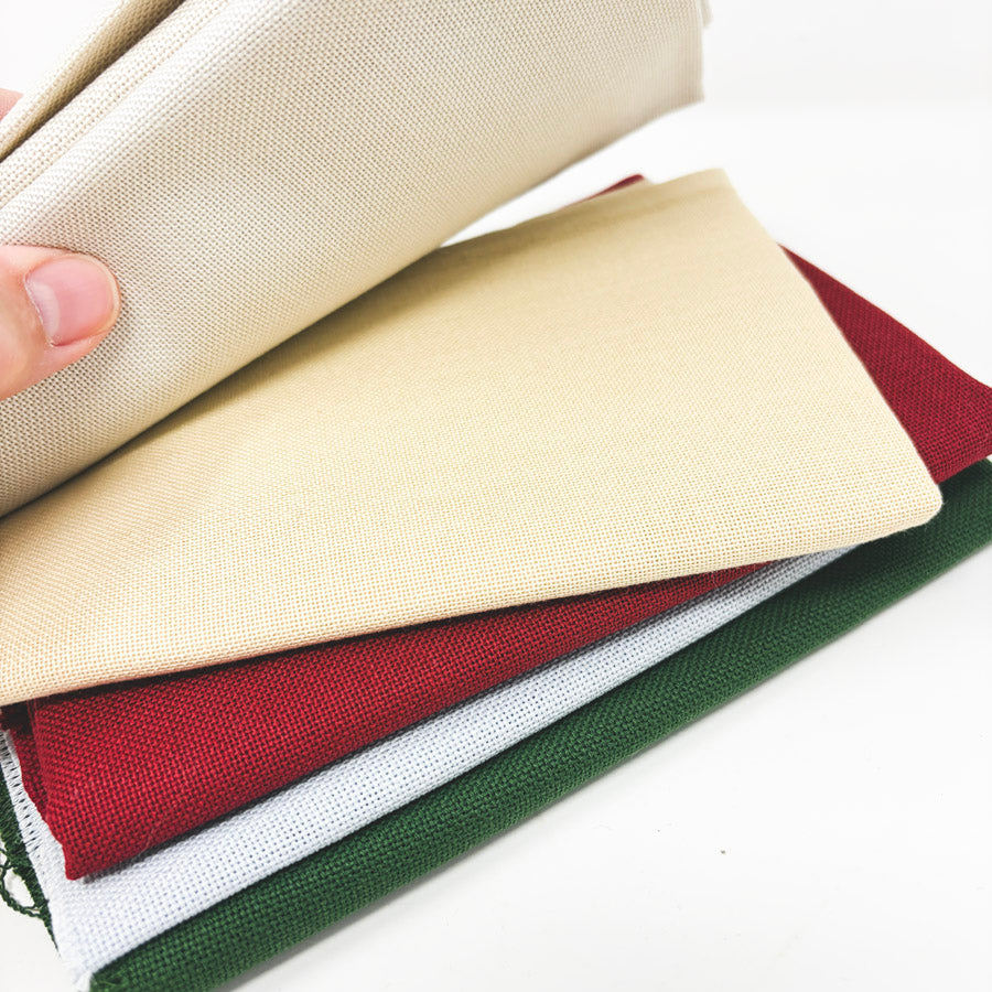 20 oz Bundle of Quality Traditional Aida Fabric - Larger Cuts