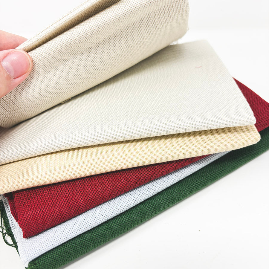20 oz Bundle of Quality Traditional Aida Fabric - Larger Cuts