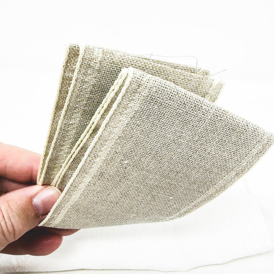 Linen Banding Bundle - White and Oat (2)