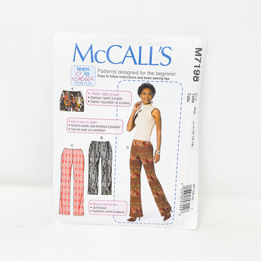 M7198 Pants Pattern (6-14)- McCall's - 2015