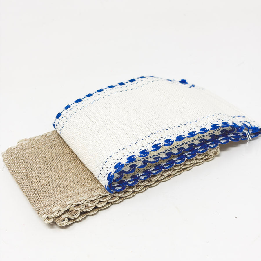 Fine Count Scallop Edge Linen Banding Bundle (2)