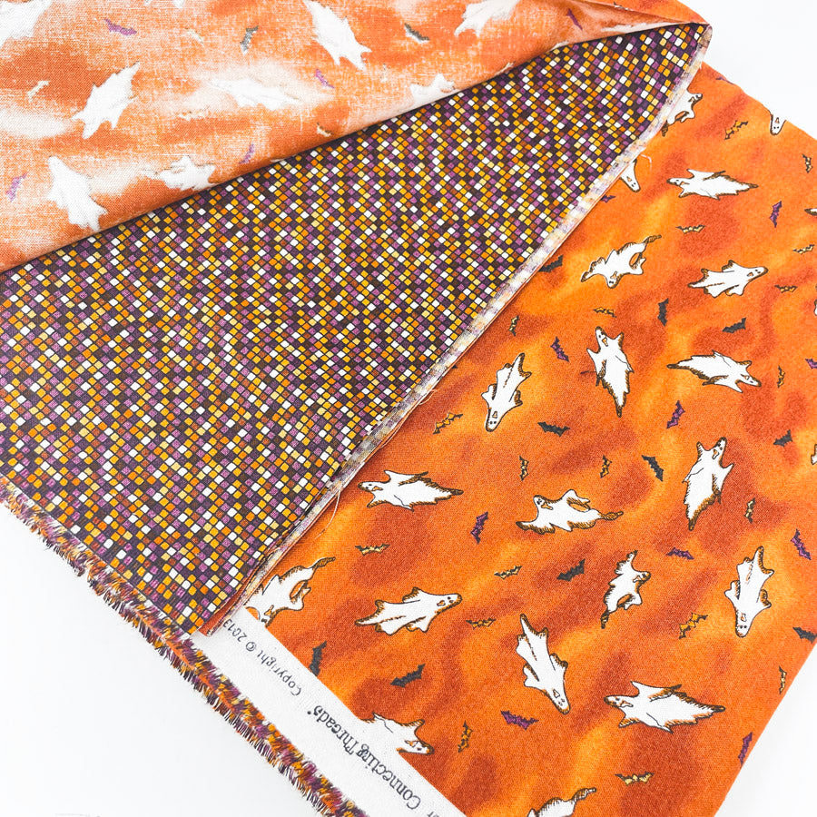 Halloween Vintage Churn Dash Quilt Fabric Bundle