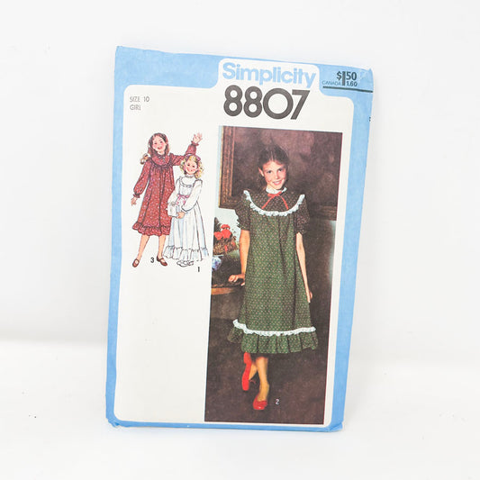 4966 Dress Pattern (10 Child) - Simplicity - 1978