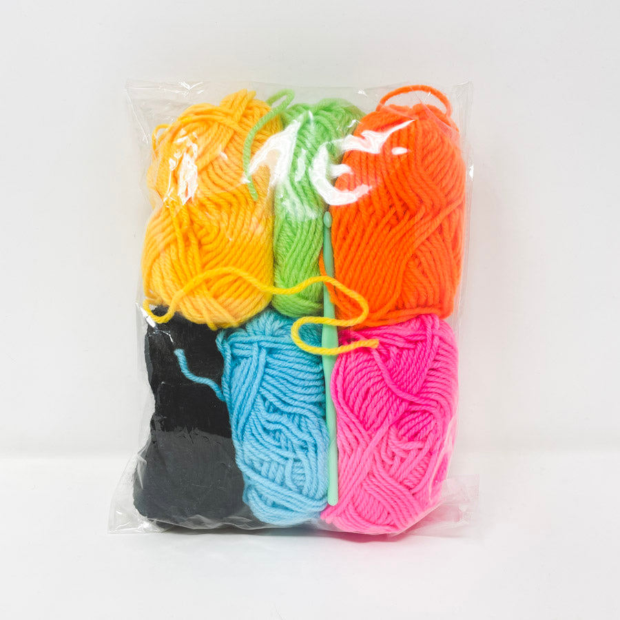 Colorful Acrylic Yarn with Hook Pack