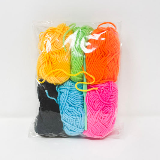 Colorful Acrylic Yarn with Hook Pack