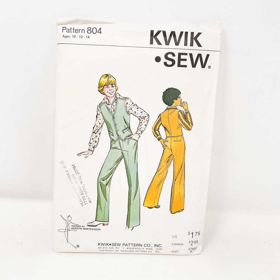 1970s Kwik Sew Patterns - Pick a Pattern