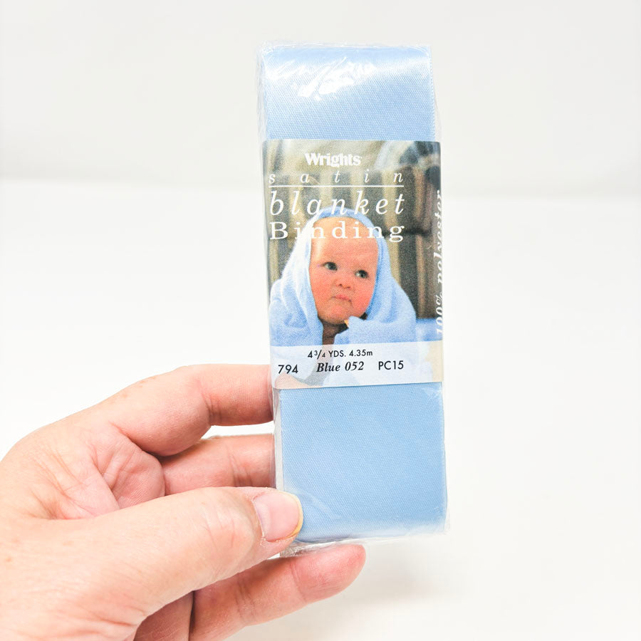 Wrights Satin Blanket Binding - Blue 052