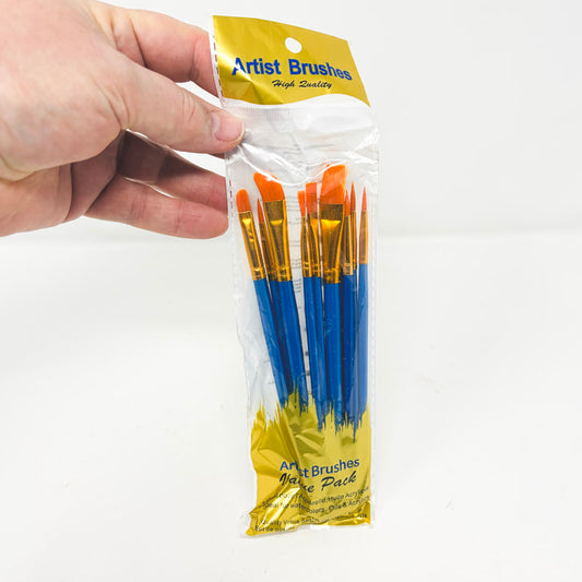 10 pc Value Pack of Artist Brushes