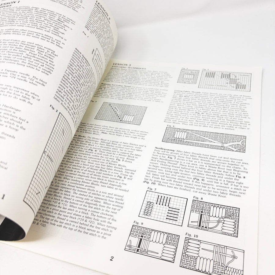 Teach Yourself Hardanger Embroidery Booklet by Leisure Arts