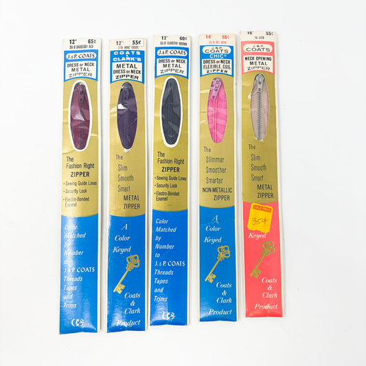 J & P Coats Dress - Neck Zippers