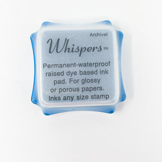 Whispers Dye Based Ink Pad - Blue
