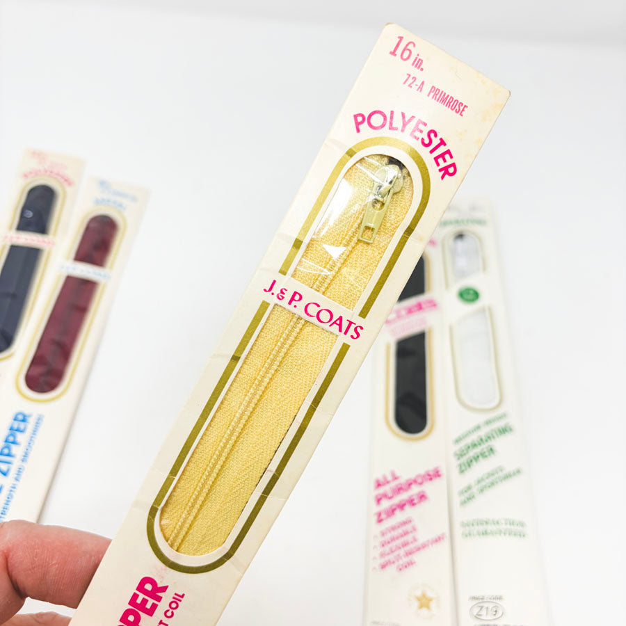 Coats Zippers - Pick a Style