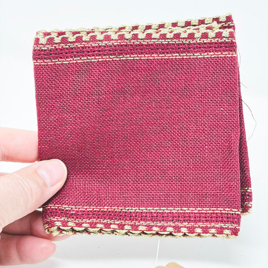 26 ct Brick Red Scallop Aida Banding – 5" x 34"