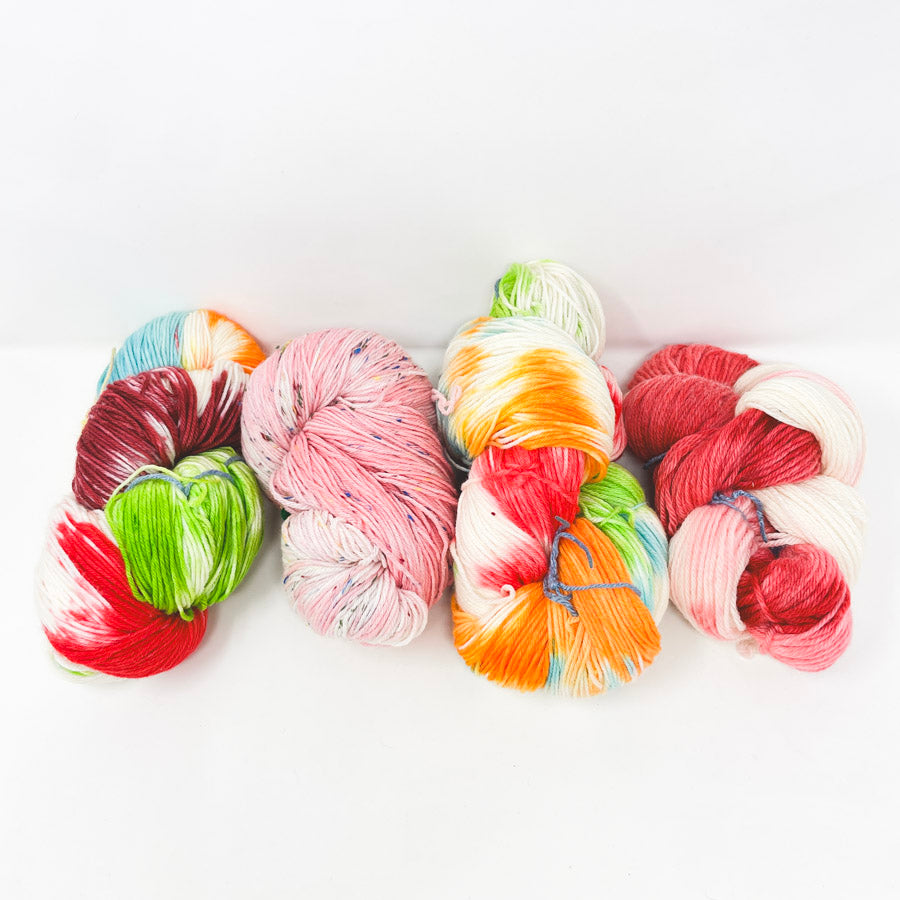 Colorful Hand Dyed/Tie Dyed Yarn Skeins