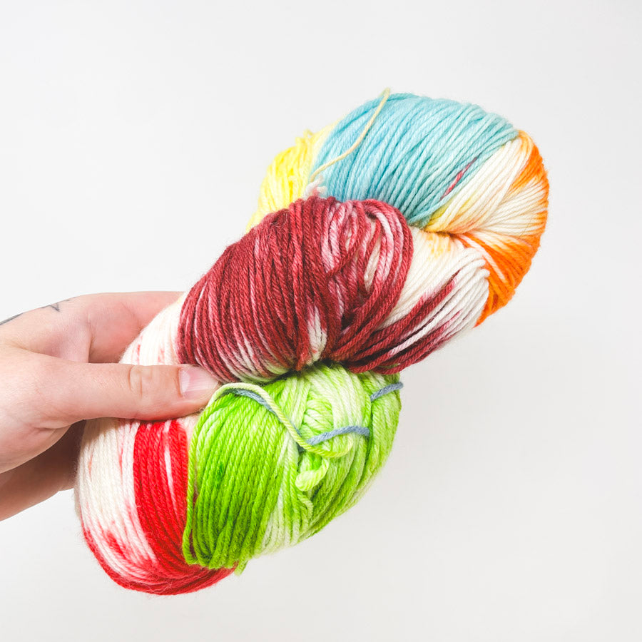 Colorful Hand Dyed/Tie Dyed Yarn Skeins