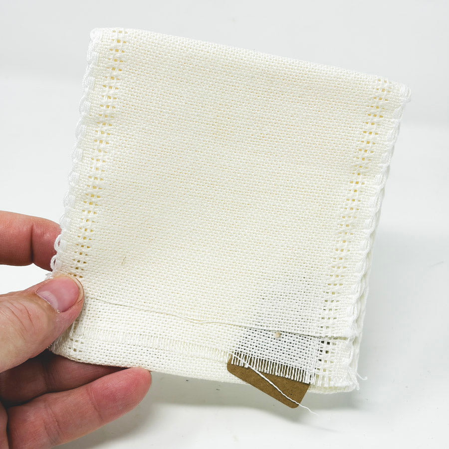 24 ct White Aida Decorative Edge Banding – 4.75" x 18"