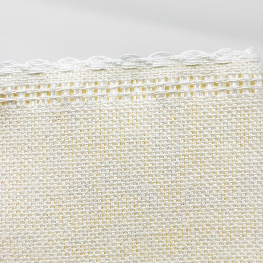 24 ct White Aida Decorative Edge Banding – 4.75" x 18"