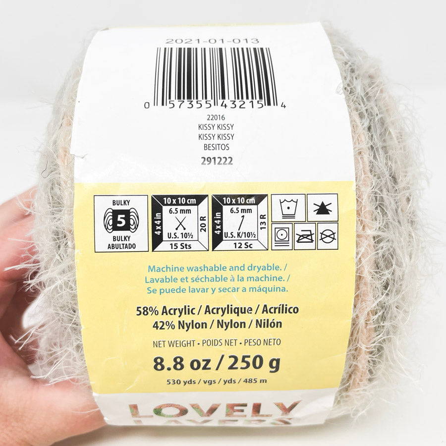 Caron Latte Cakes Acrylic Yarn - Kissy Kissy