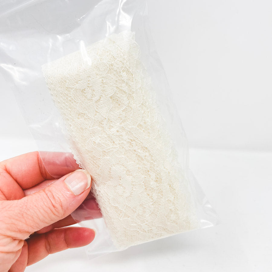 Cream Scallop Lace- 2.5" wide