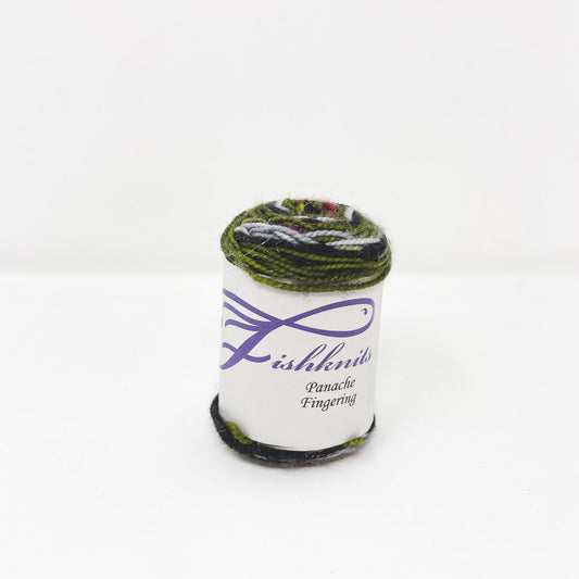 Fishknits Panache Fingering Yarn Remnant - Wicked