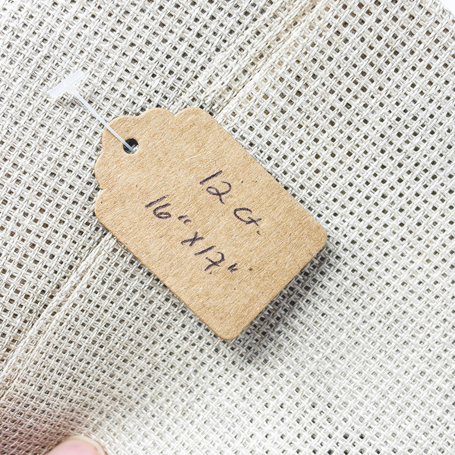 12 Count Rustic Tan Open Weave Fabric – 16" x 17"