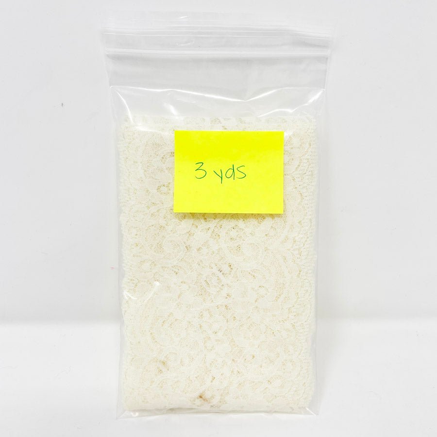 Cream Scallop Lace- 3 yards