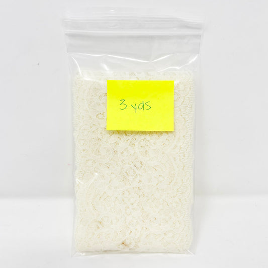 Cream Scallop Lace- 3 yards