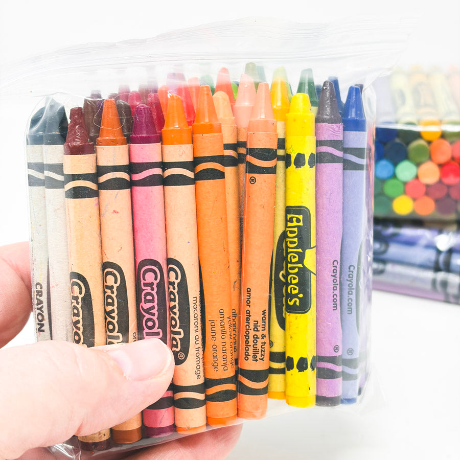 Rainbow Bag of 53 Like New Crayons