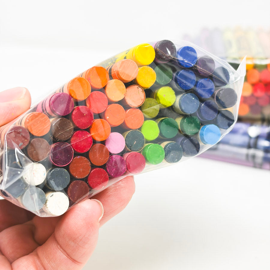 Rainbow Bag of 53 Like New Crayons