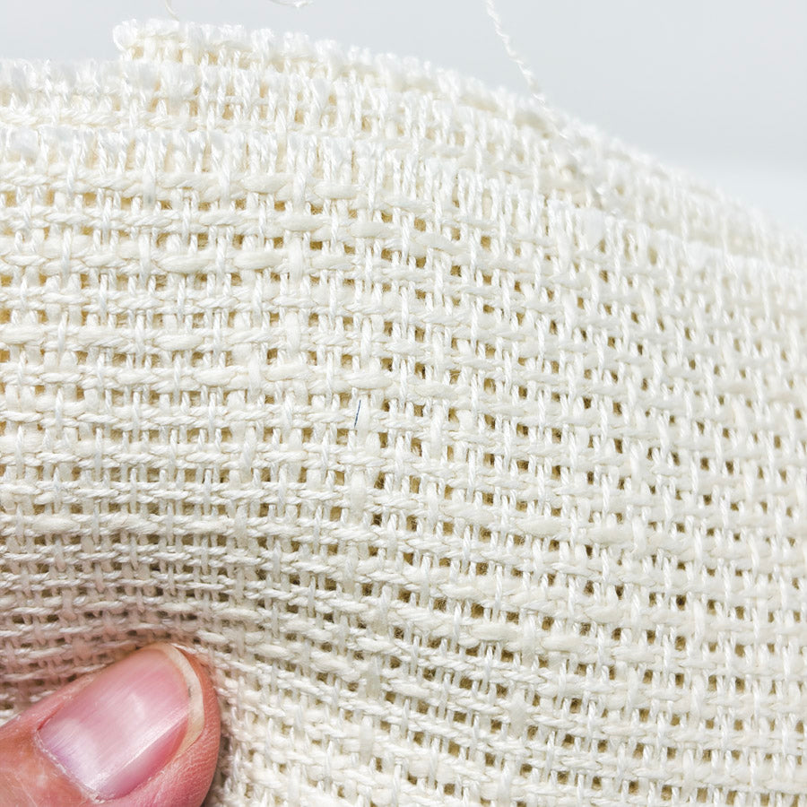 8 Count Rustic Cream Open Weave Fabric – 18" x 26"