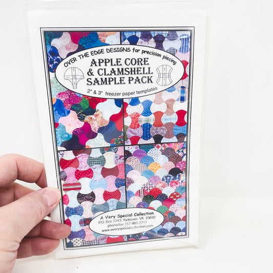 Apple Core & Clamshell Sample Pack Quilt Templates