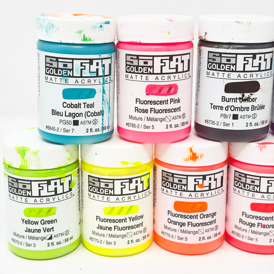 Golden SoFlat Matte Acrylic Paint - 2oz