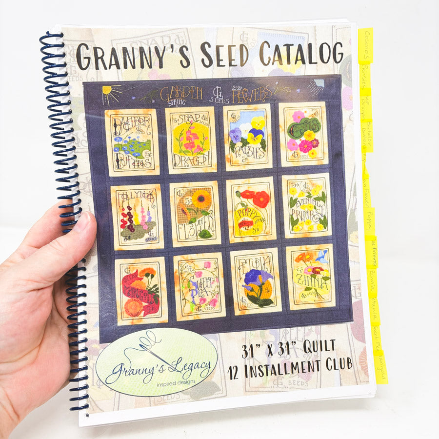 Granny's Seed Catalog: Garden Flowers Pattern Book